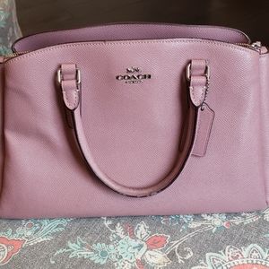 RARE Pink Coach Satchel Purse